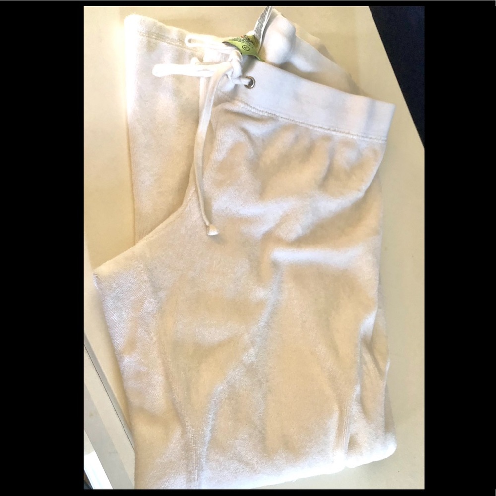 Juicy Couture White Sweatpants EUC Large Pants